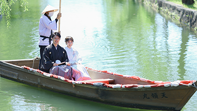 美観地区 川舟